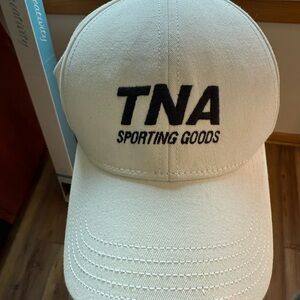 Aritzia TNA Sporting Goods Cream Baseball Hat